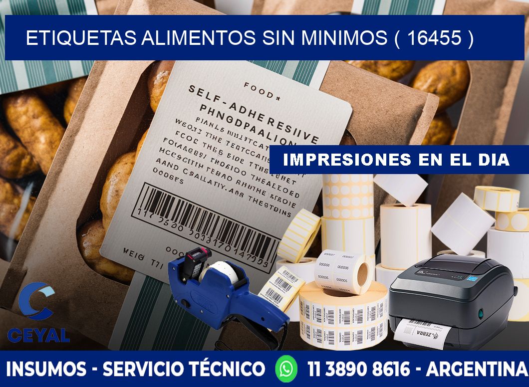 etiquetas alimentos sin minimos ( 16455 )