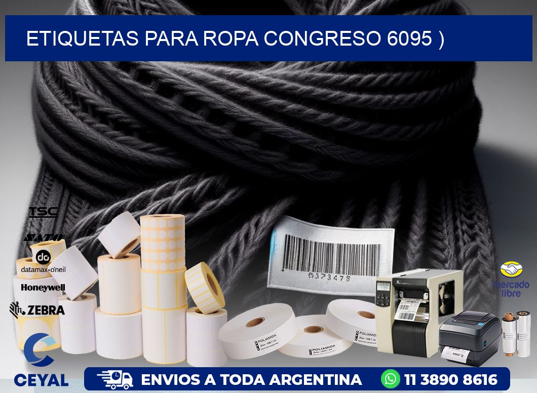 etiquetas para ropa congreso 6095 )