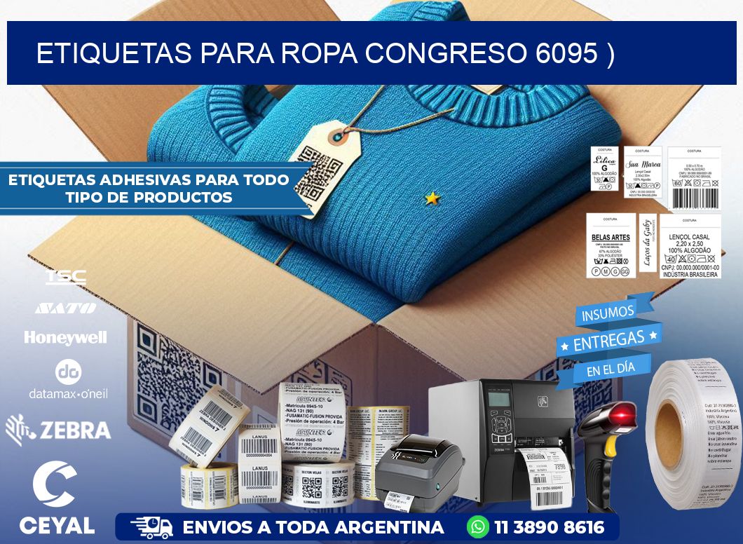 etiquetas para ropa congreso 6095 )