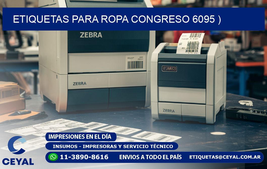 etiquetas para ropa congreso 6095 )