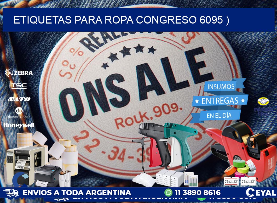 etiquetas para ropa congreso 6095 )