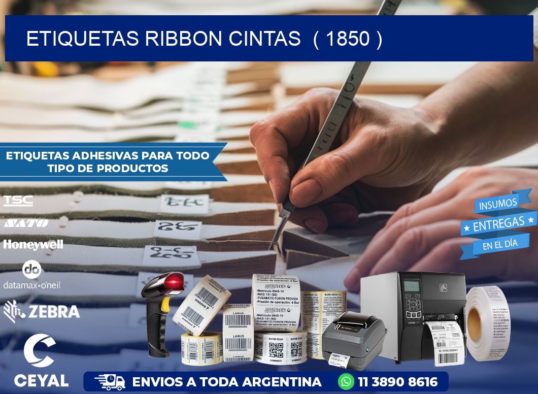 etiquetas ribbon cintas  ( 1850 )