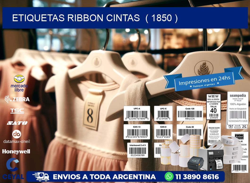 etiquetas ribbon cintas  ( 1850 )