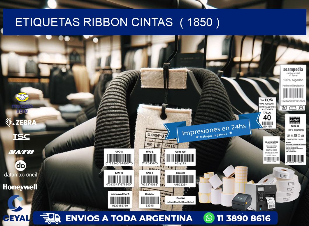 etiquetas ribbon cintas  ( 1850 )