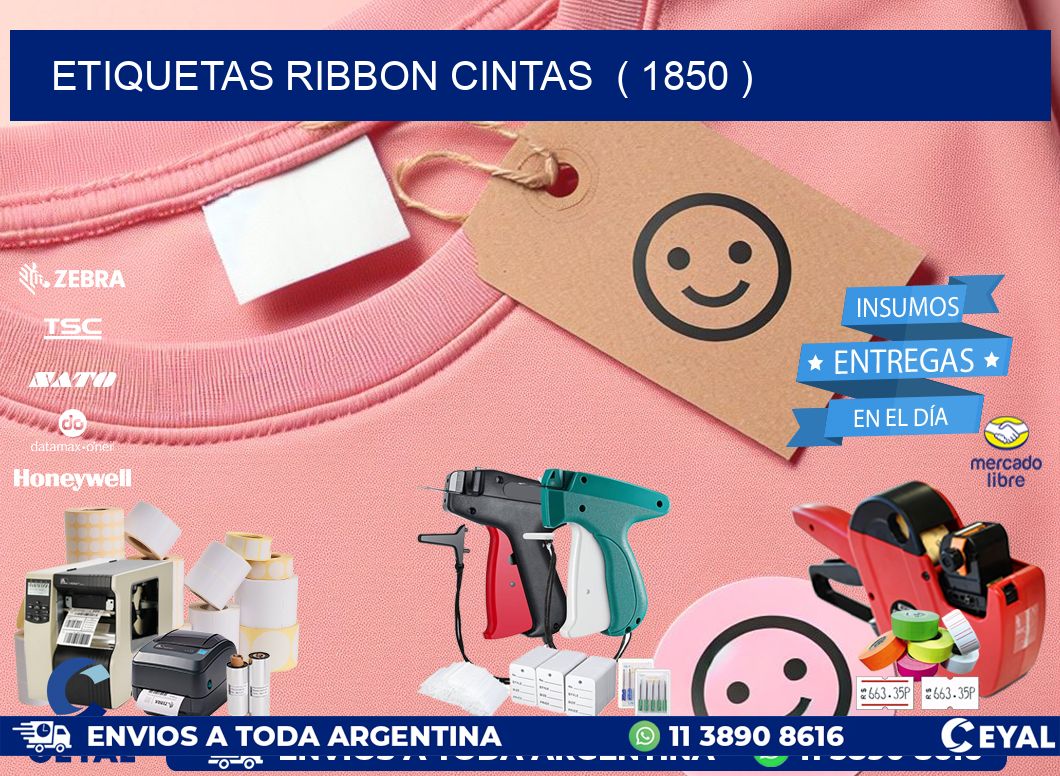 etiquetas ribbon cintas  ( 1850 )