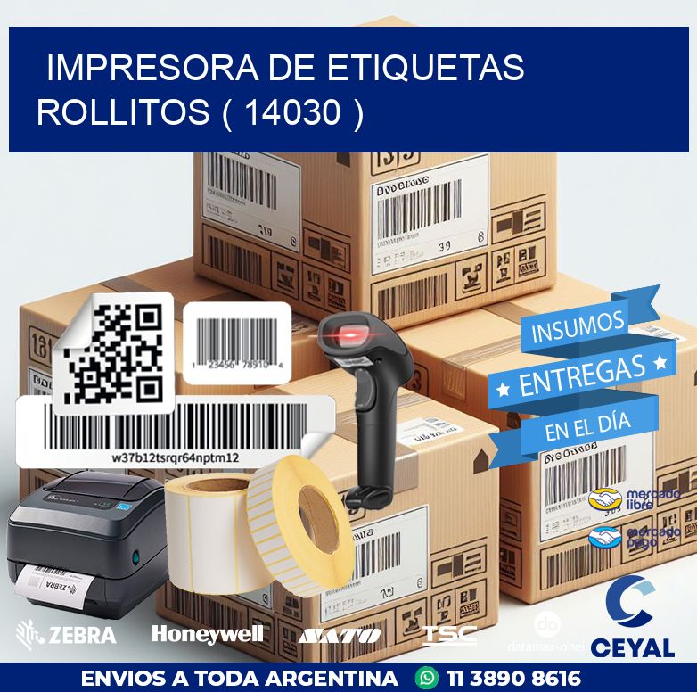 impresora de etiquetas rollitos ( 14030 )