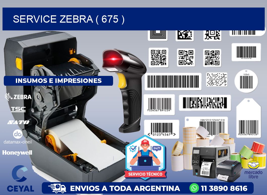 service zebra ( 675 )