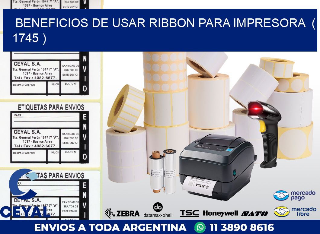 BENEFICIOS DE USAR RIBBON PARA IMPRESORA  ( 1745 )