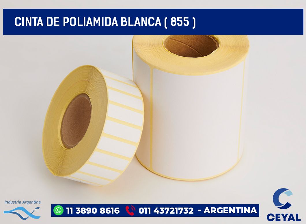 CINTA DE POLIAMIDA BLANCA ( 855 )