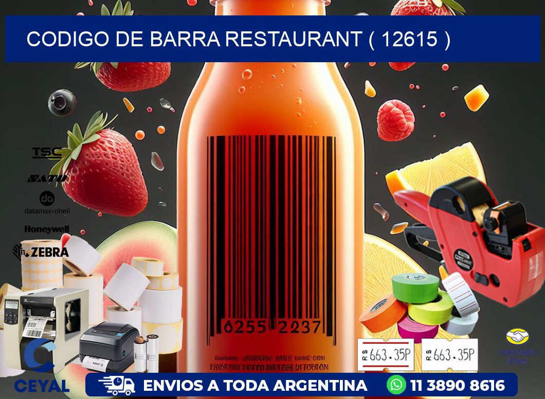 CODIGO DE BARRA RESTAURANT ( 12615 )