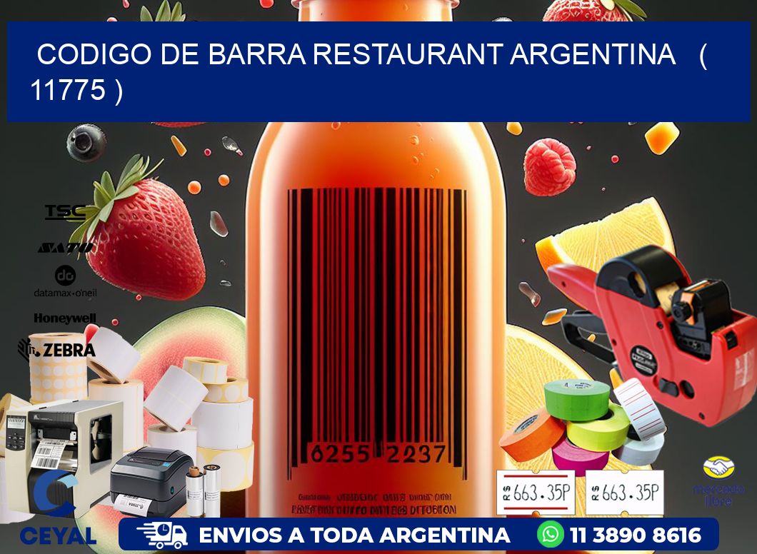 CODIGO DE BARRA RESTAURANT ARGENTINA   ( 11775 )