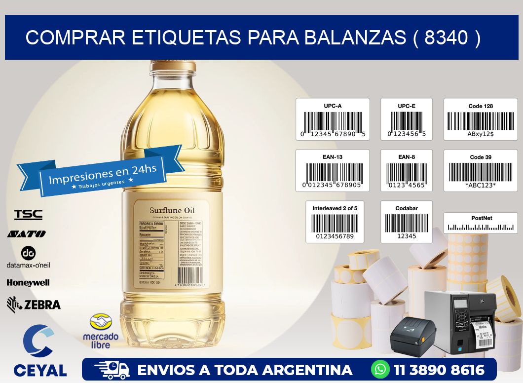 COMPRAR ETIQUETAS PARA BALANZAS ( 8340 )