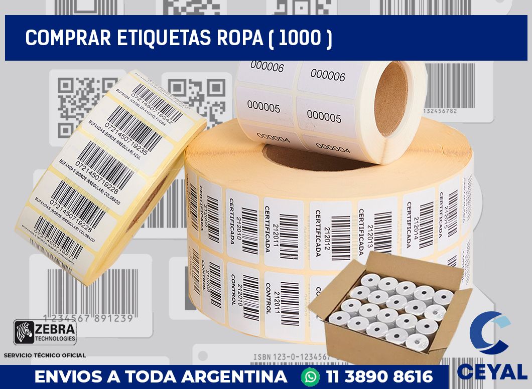 COMPRAR ETIQUETAS ROPA ( 1000 )