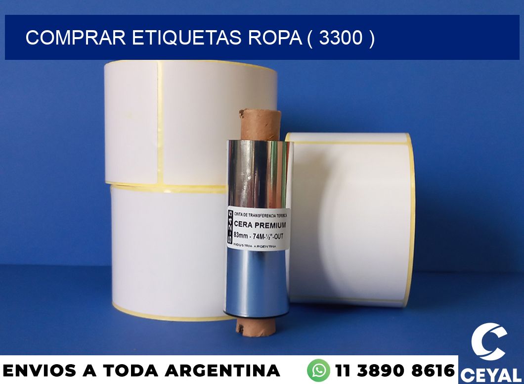 COMPRAR ETIQUETAS ROPA ( 3300 )