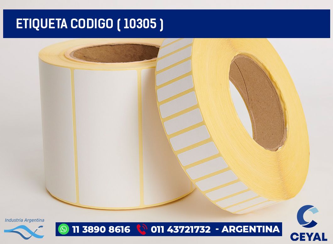 ETIQUETA CODIGO ( 10305 )