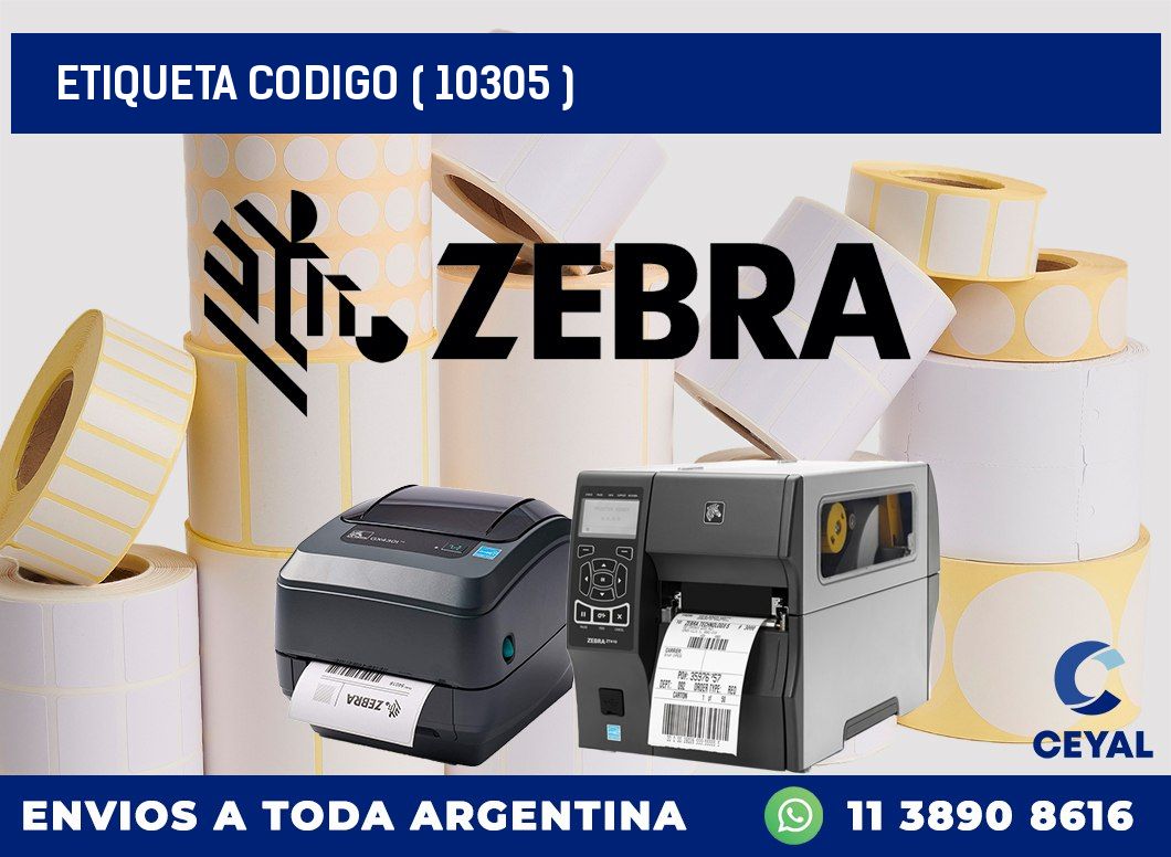 ETIQUETA CODIGO ( 10305 )