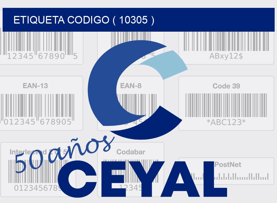 ETIQUETA CODIGO ( 10305 )