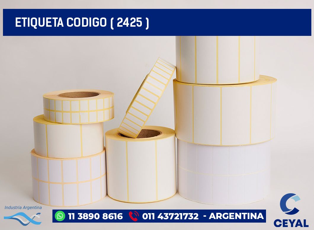 ETIQUETA CODIGO ( 2425 )