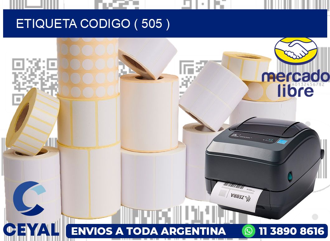 ETIQUETA CODIGO ( 505 )