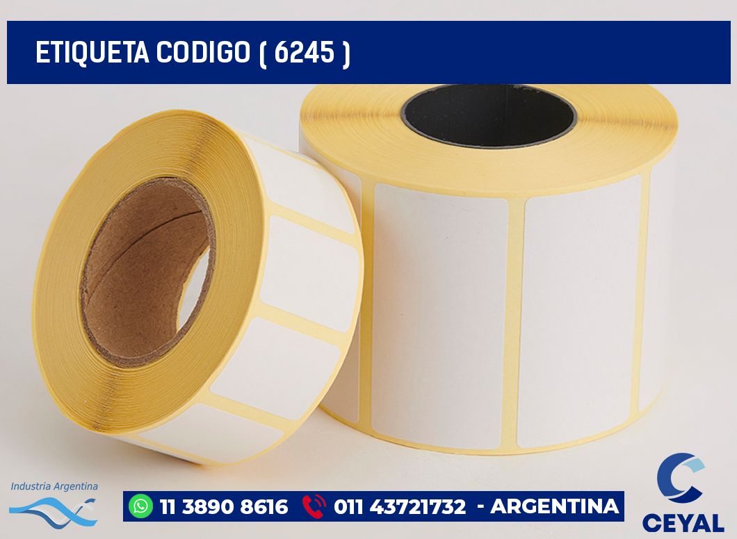 ETIQUETA CODIGO ( 6245 )