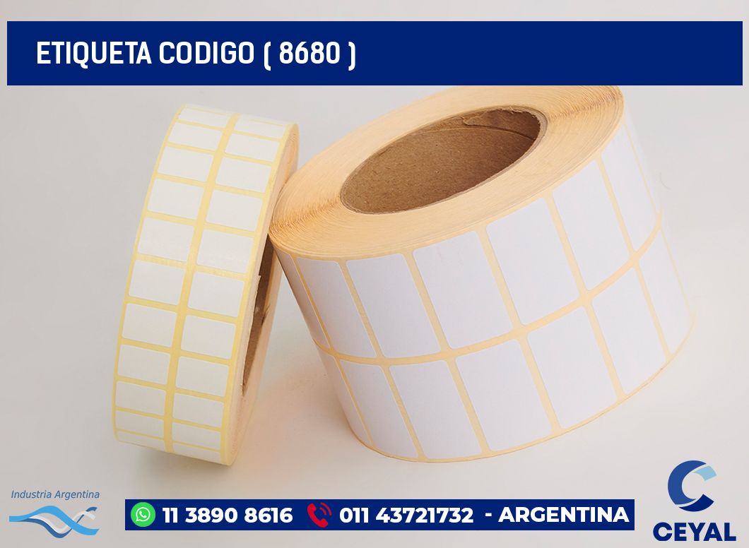 ETIQUETA CODIGO ( 8680 )