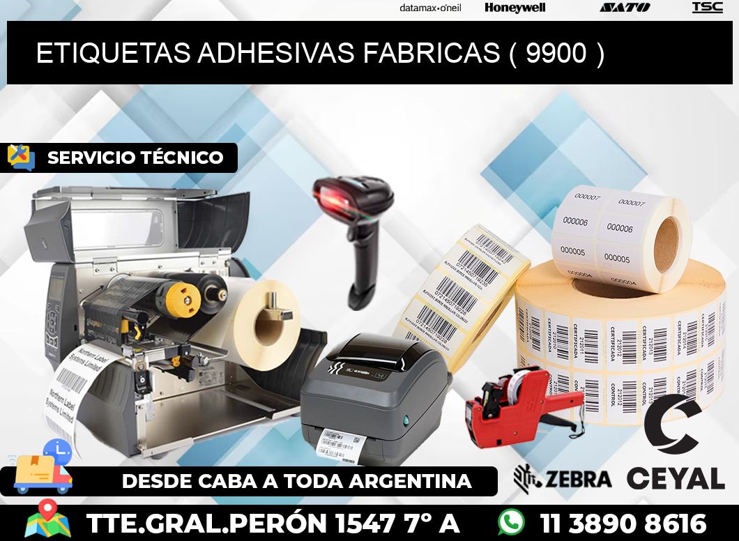 ETIQUETAS ADHESIVAS FABRICAS ( 9900 )