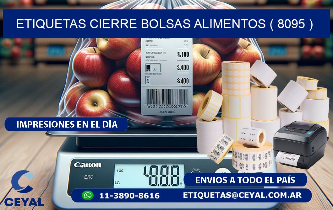 ETIQUETAS CIERRE BOLSAS ALIMENTOS ( 8095 )