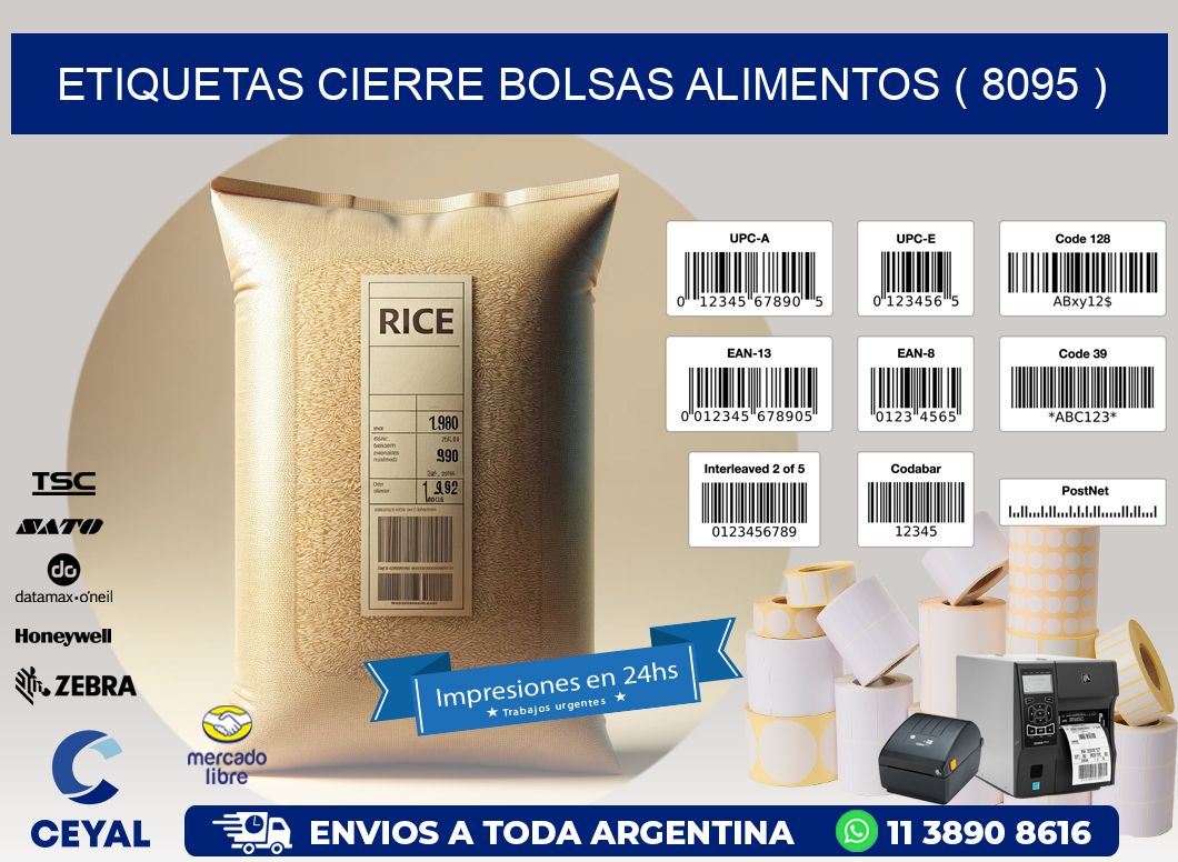 ETIQUETAS CIERRE BOLSAS ALIMENTOS ( 8095 )