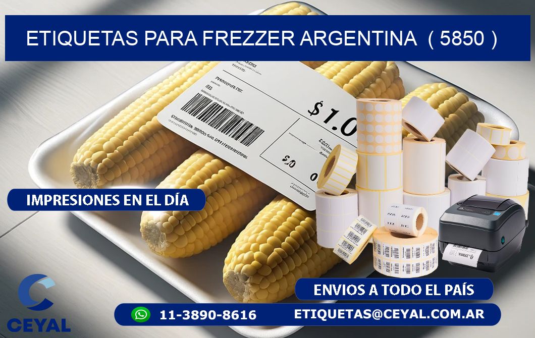 ETIQUETAS PARA FREZZER ARGENTINA  ( 5850 )