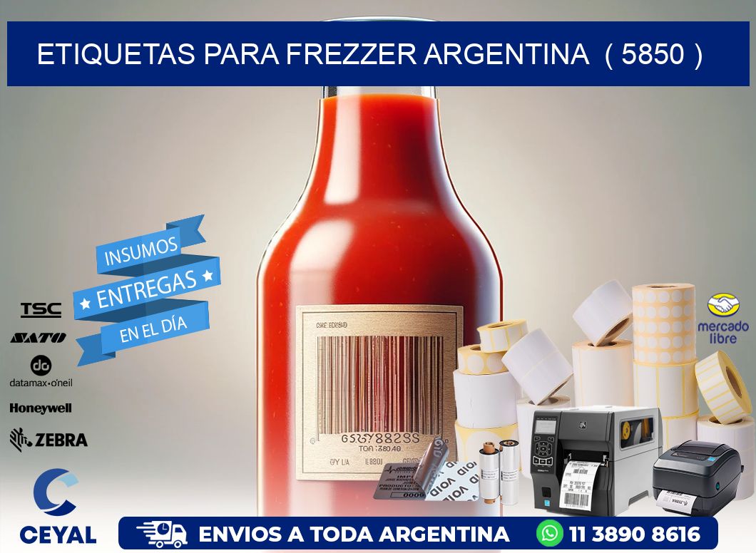 ETIQUETAS PARA FREZZER ARGENTINA  ( 5850 )