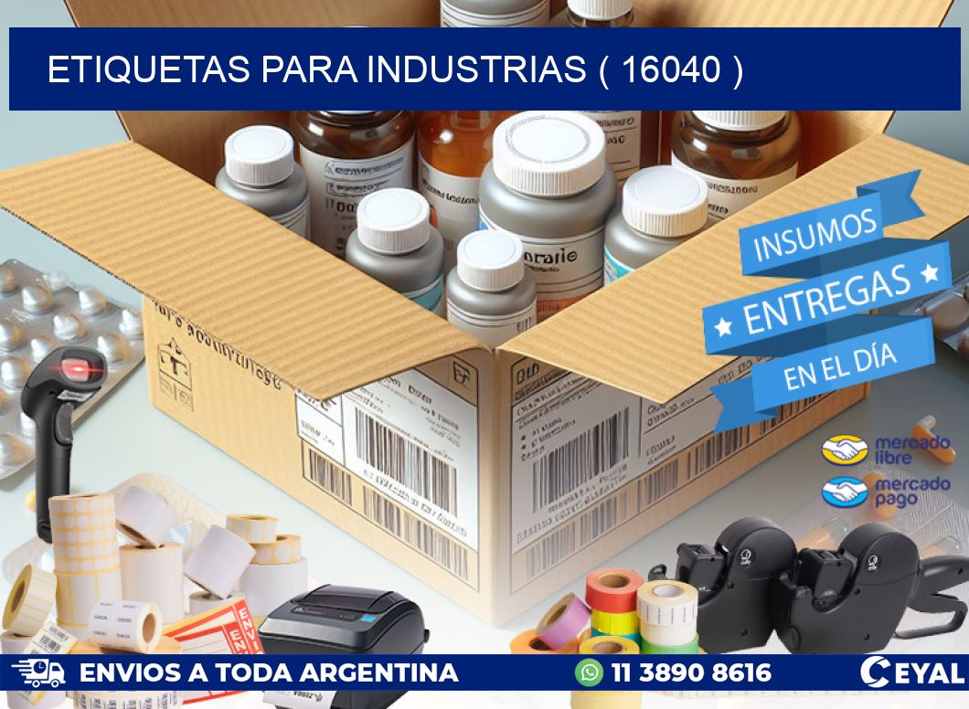 ETIQUETAS PARA INDUSTRIAS ( 16040 )