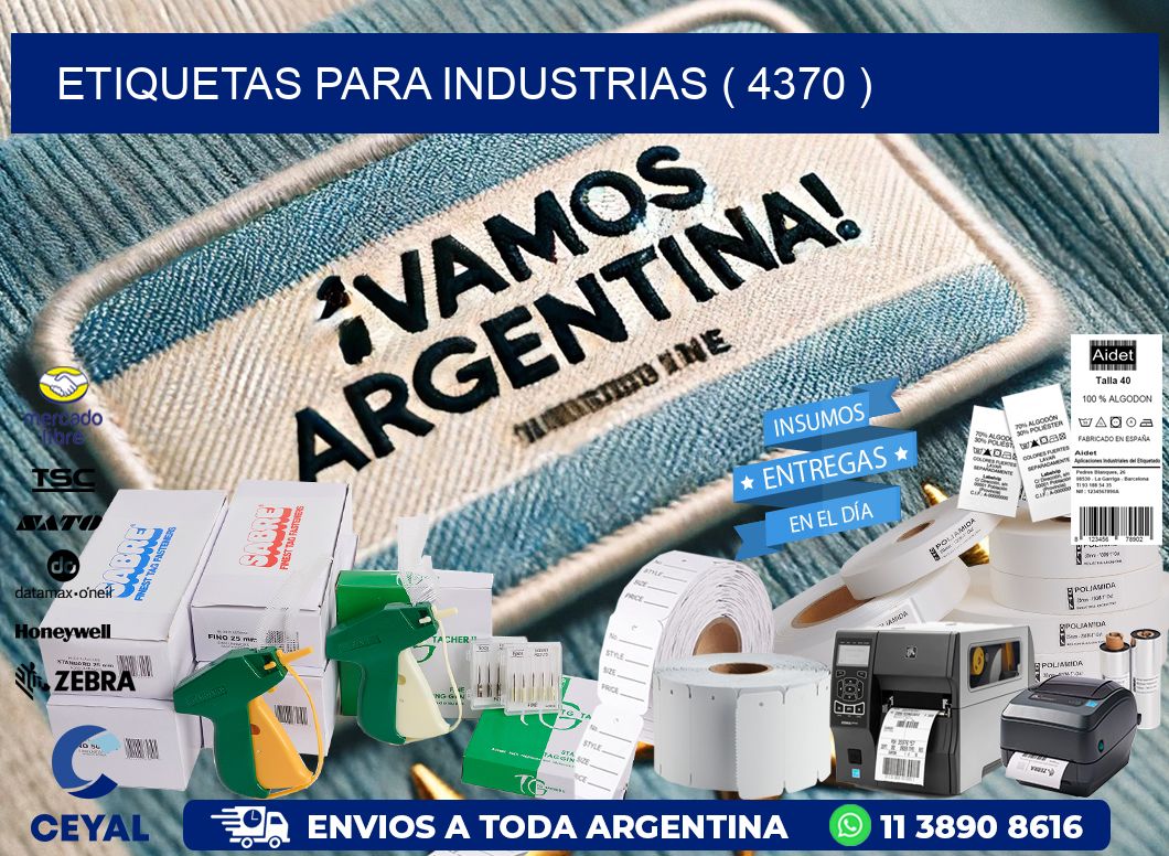 ETIQUETAS PARA INDUSTRIAS ( 4370 )