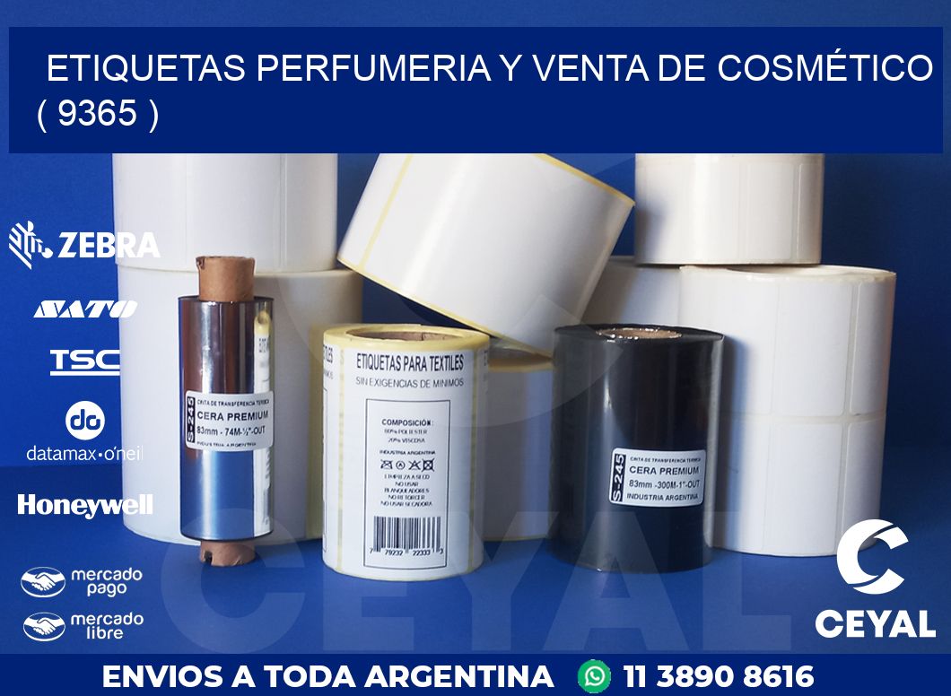 ETIQUETAS PERFUMERIA Y VENTA DE COSMÉTICO ( 9365 )