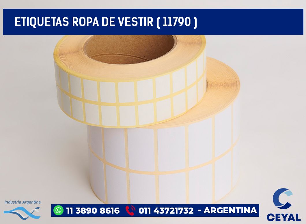 ETIQUETAS ROPA DE VESTIR ( 11790 )