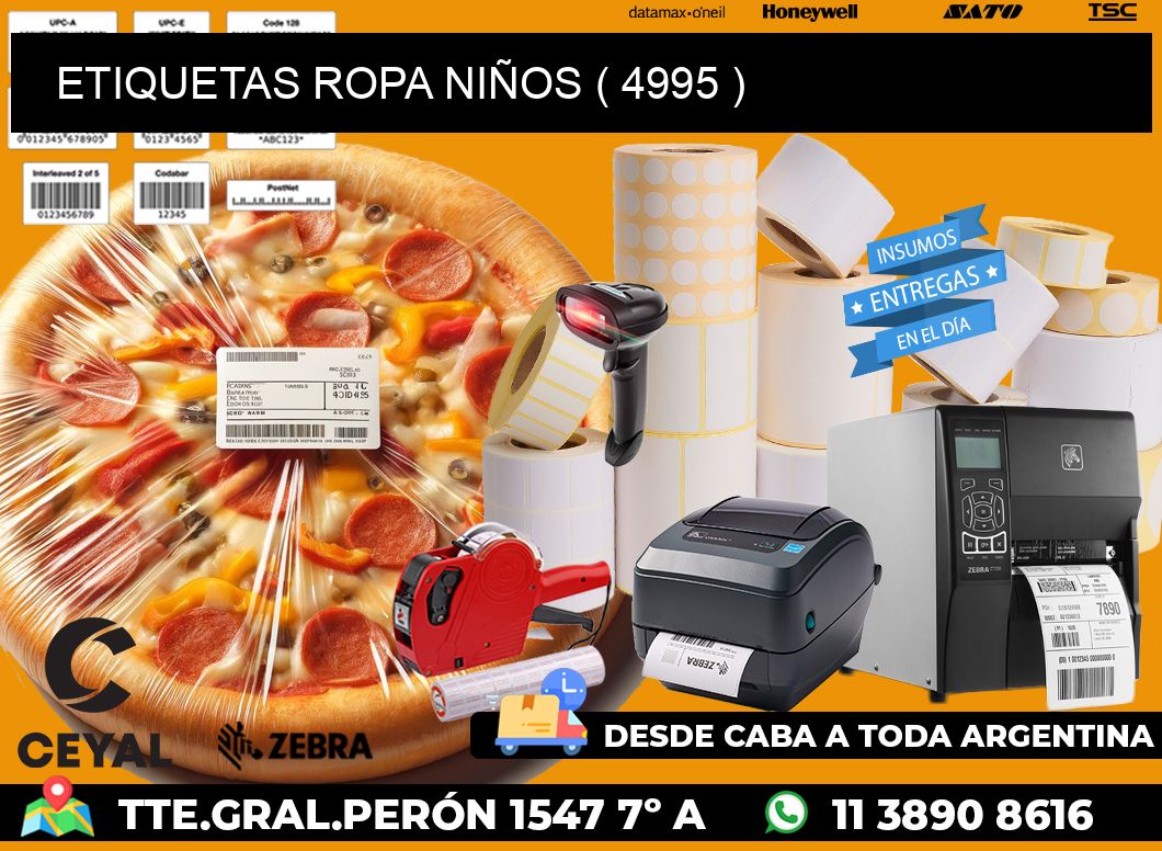 ETIQUETAS ROPA NIÑOS ( 4995 )