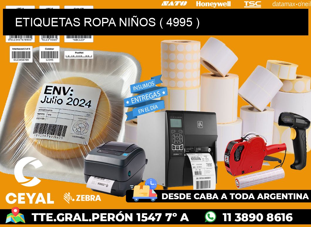 ETIQUETAS ROPA NIÑOS ( 4995 )