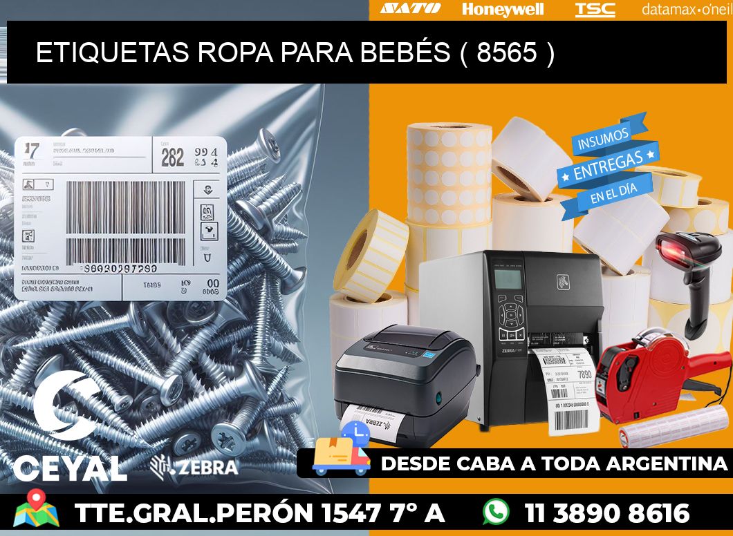 ETIQUETAS ROPA PARA BEBÉS ( 8565 )