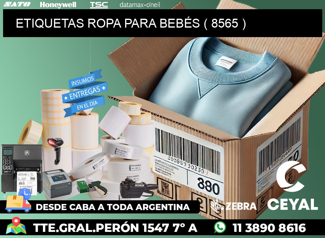 ETIQUETAS ROPA PARA BEBÉS ( 8565 )