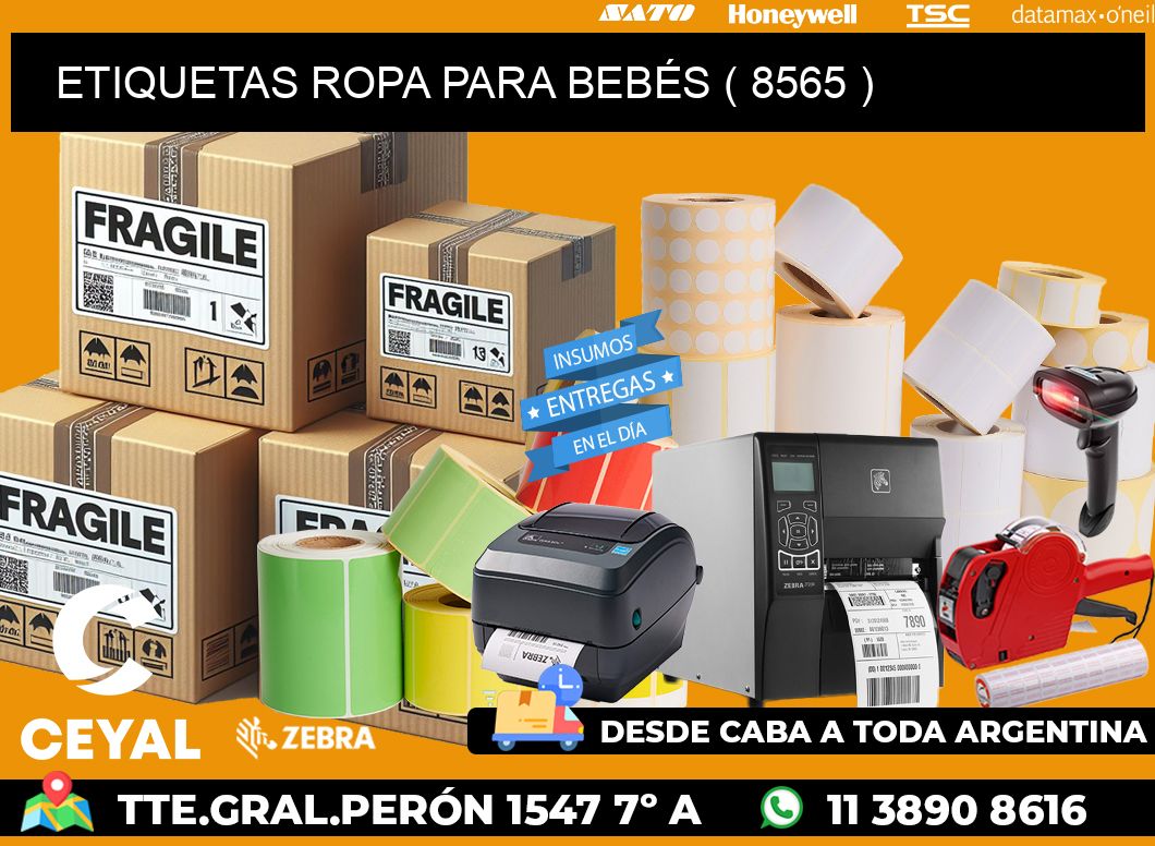 ETIQUETAS ROPA PARA BEBÉS ( 8565 )