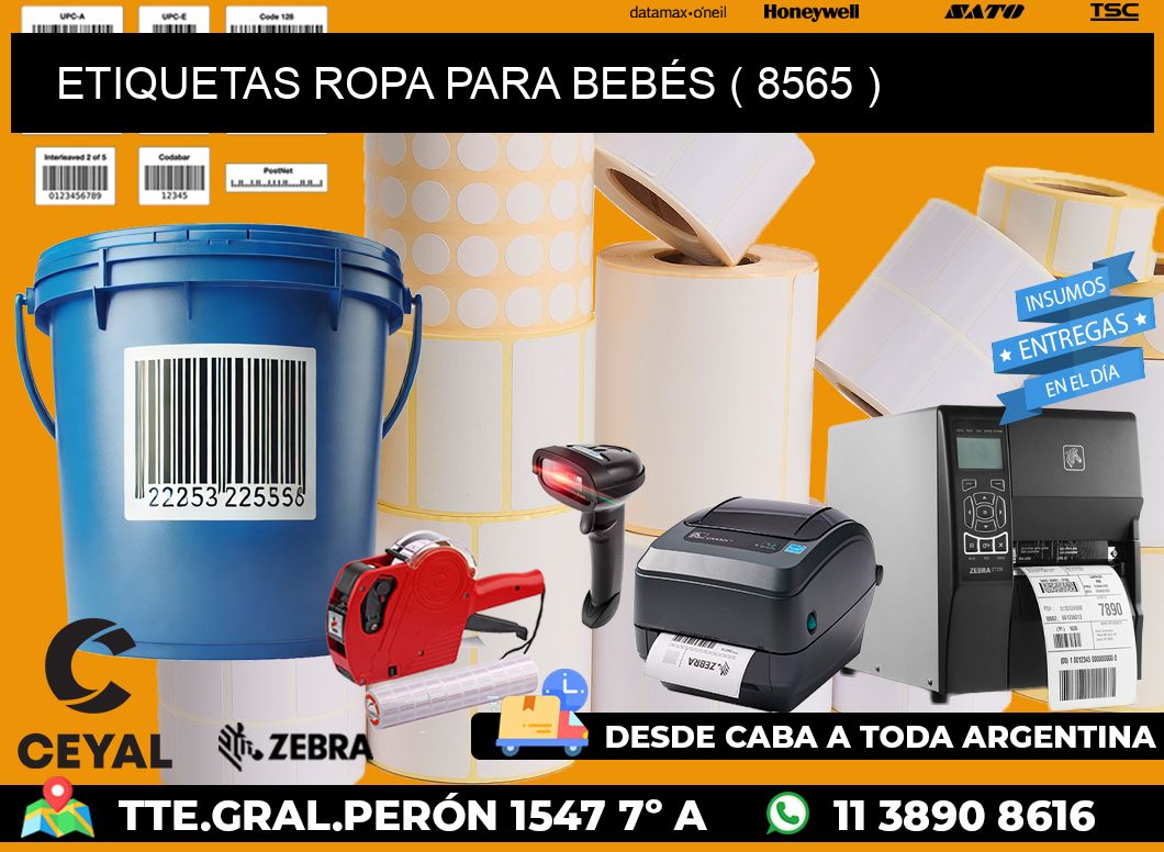 ETIQUETAS ROPA PARA BEBÉS ( 8565 )