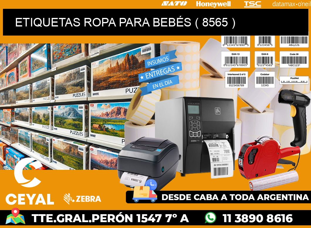 ETIQUETAS ROPA PARA BEBÉS ( 8565 )