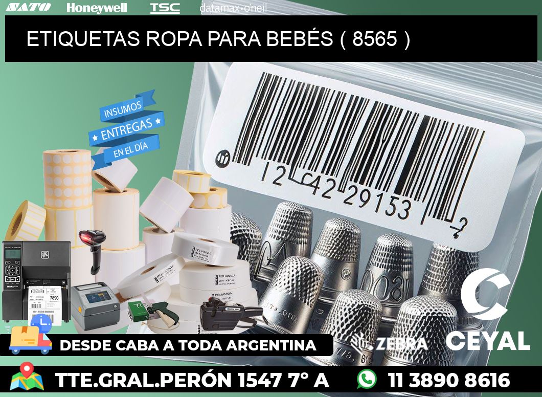 ETIQUETAS ROPA PARA BEBÉS ( 8565 )