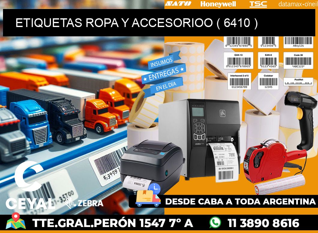 ETIQUETAS ROPA Y ACCESORIOO ( 6410 )