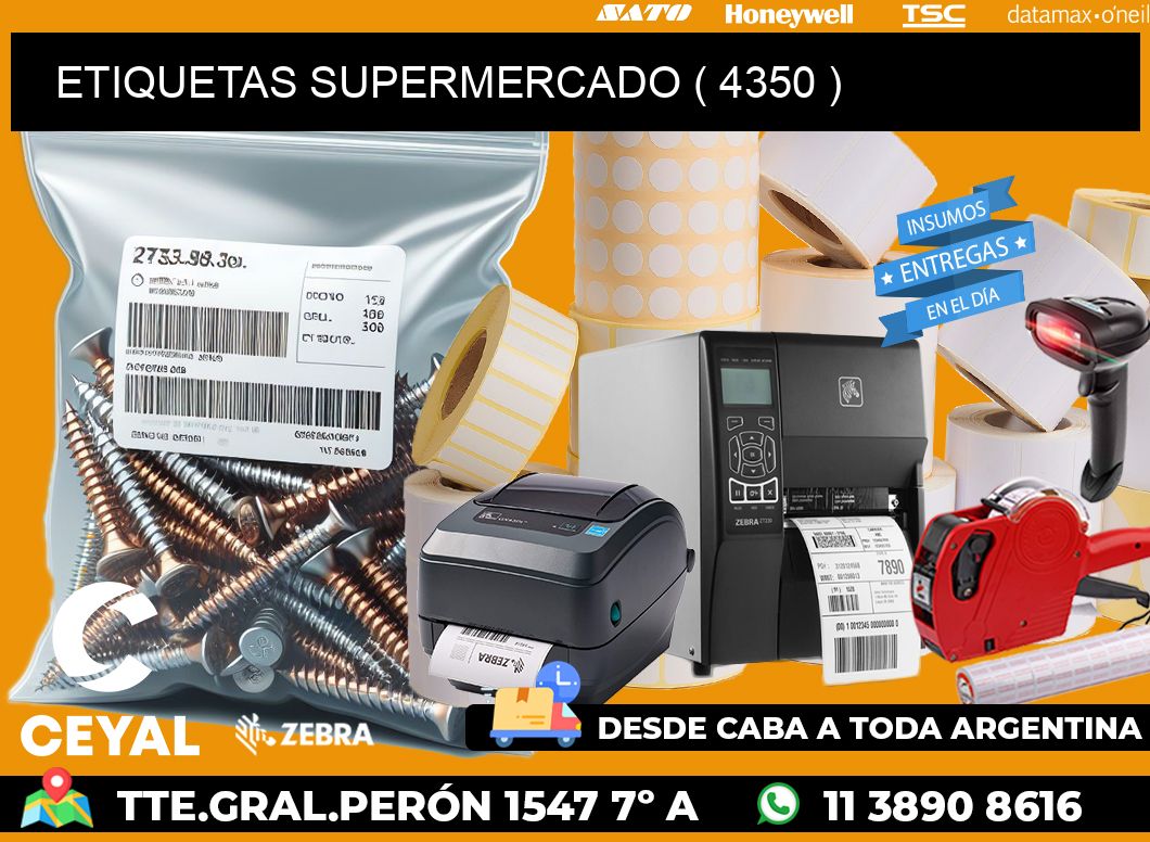 ETIQUETAS SUPERMERCADO ( 4350 )