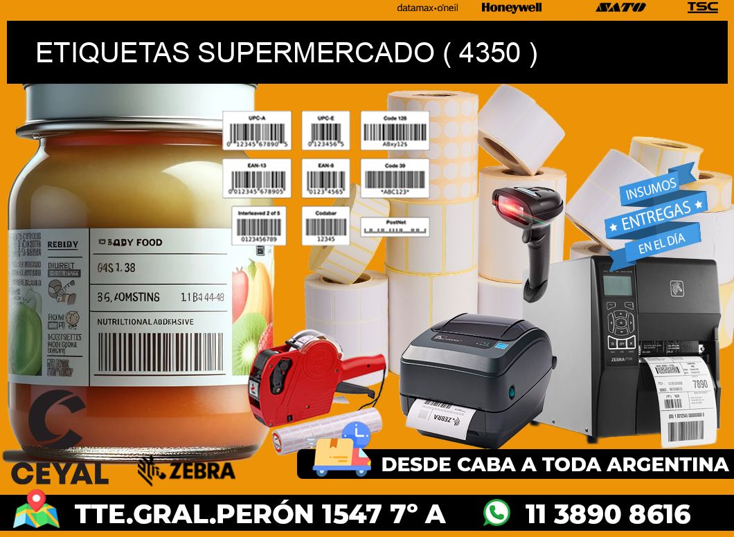 ETIQUETAS SUPERMERCADO ( 4350 )