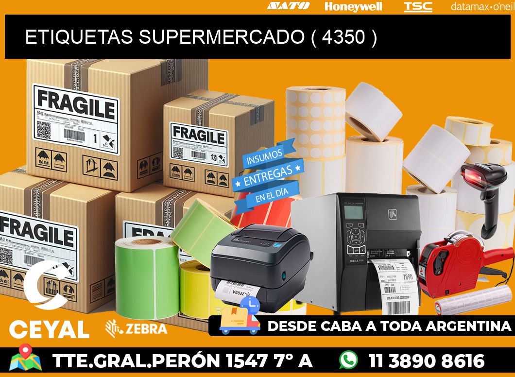 ETIQUETAS SUPERMERCADO ( 4350 )