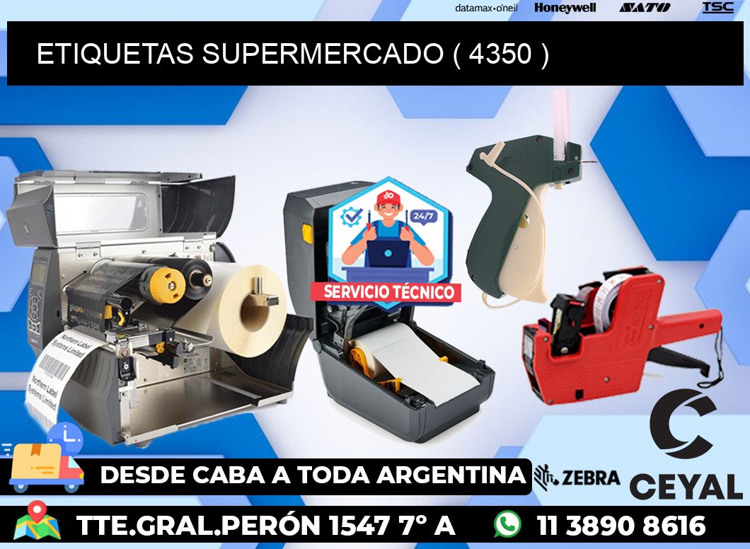 ETIQUETAS SUPERMERCADO ( 4350 )