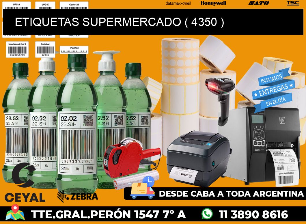 ETIQUETAS SUPERMERCADO ( 4350 )