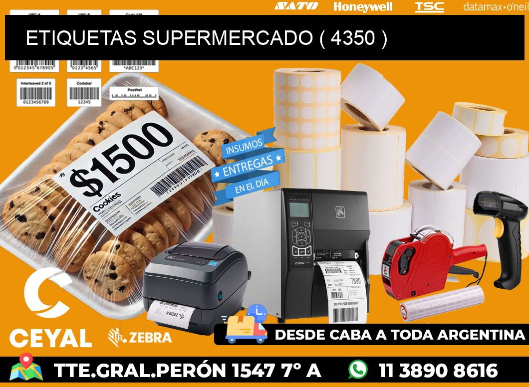 ETIQUETAS SUPERMERCADO ( 4350 )