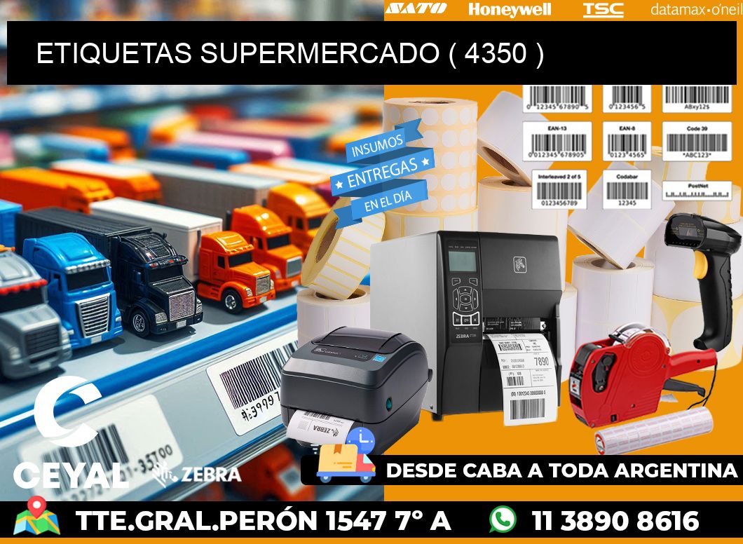 ETIQUETAS SUPERMERCADO ( 4350 )